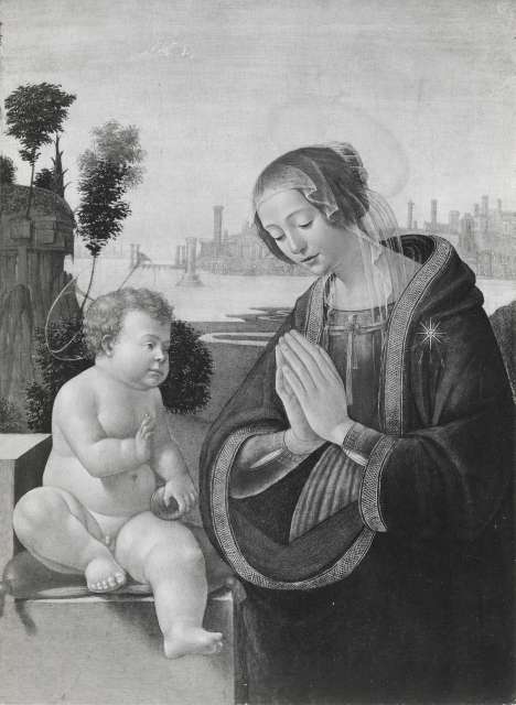 A. C. Cooper — Mainardi Bastiano - sec. XV/ XVI - Madonna in adorazione del Bambino — insieme